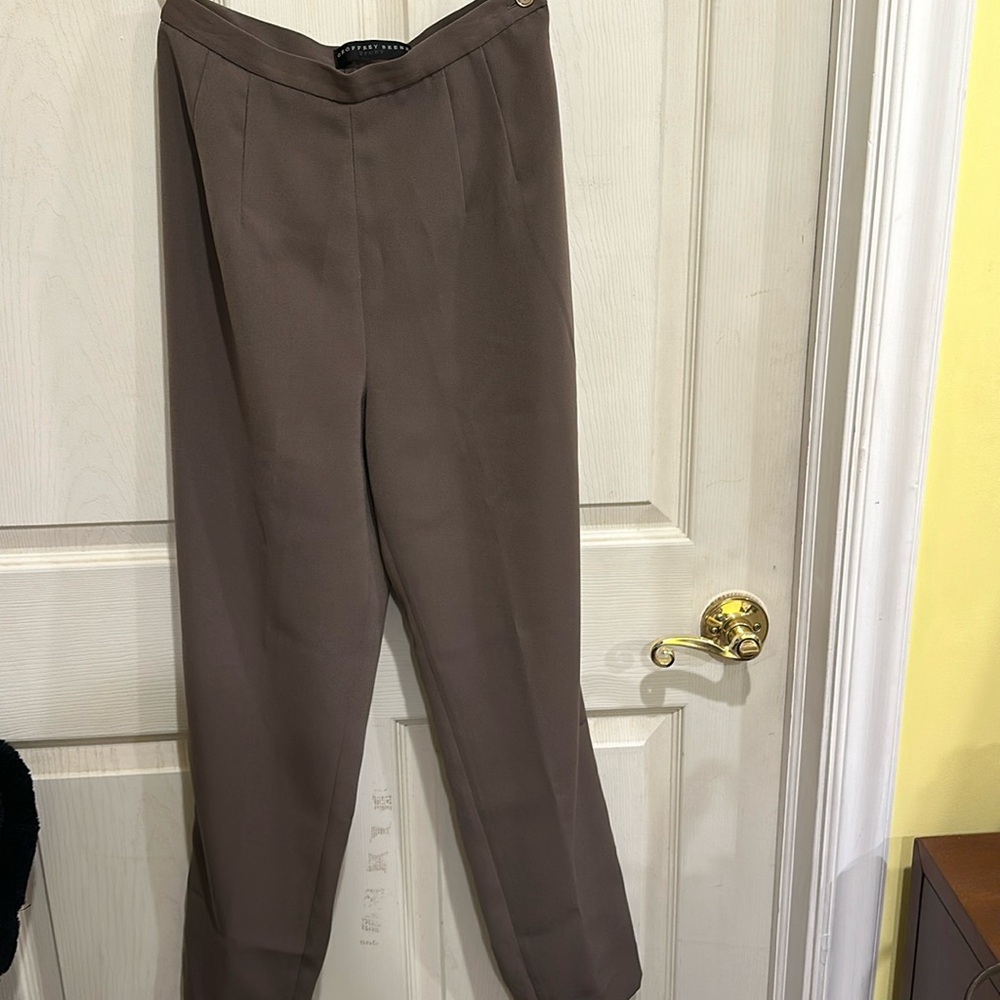 Geoffrey Beene Sport petite olive-brown trousers